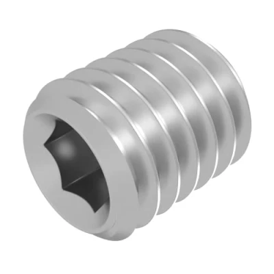 Afbeelding van SECCARO 20 stuks schroefdraadpennen met kegelband M8 x 10 mm roestvrij staal V2A VA A2 DIN 913 / ISO 4026