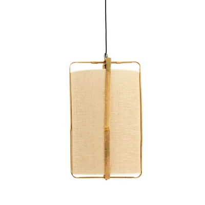 Afbeelding van Light &amp; Living Hanglamp SENDAI Ø42x70cm Bruin
