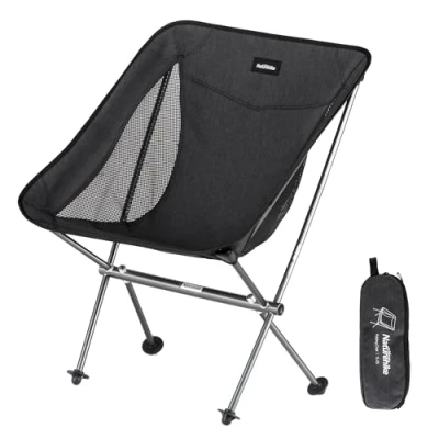 Afbeelding van Naturehike Ultralight Folding Moon Chair ( Black, Standard ) Material Polyester Adjustable Comfortable Collapsible Foldable Picnic Camping Fishing