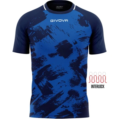 Afbeelding van Sports T shirt Givova Art Interlock Red Blue L