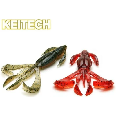Afbeelding van Keitech Crazy Flapper 2’’ (8 pcs) Kleur : Green Pumpkin Orange Gold