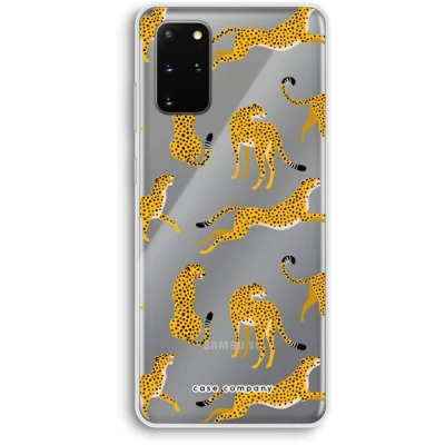Afbeelding van Case Company® hoesje geschikt voor Samsung Galaxy S20 Plus Luipaard Soft Cover Telefoonhoesje Bescherming aan alle Kanten en Schermrand