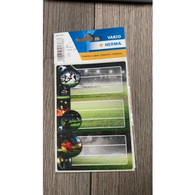 Afbeelding van Etiket HERMA 5711 36x80mm schrift grijs kader 18 stuks Blister a 6 vel