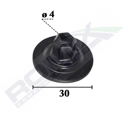 Afbeelding van ROMIX C70543 Clip, sier /beschermingslijst VOLKSWAGEN: Tiguan I, Polo IV Hatchback, Golf 5, AUDI: A4 B8 Saloon, Avant, SEAT: Exeo Saloon