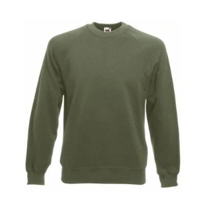Afbeelding van Fruit of the Loom Raglan Sweatshirt voor heren, groen (Classic Olive 000)