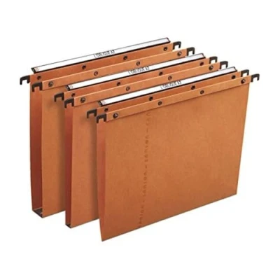 Afbeelding van Hangmap elba azo vert a4 u bodem 15mm oranje 25 stuks