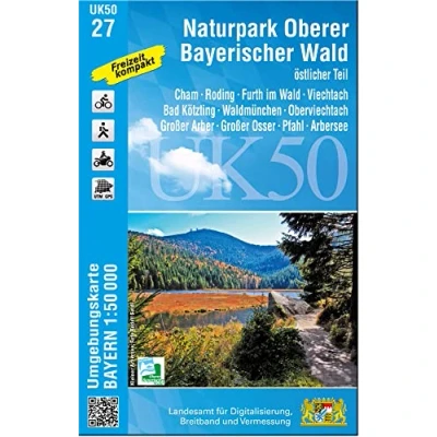 Afbeelding van Naturpark Oberer Bayerischer Wald, östlicher Teil 1 : 50 000 (UK50 27)