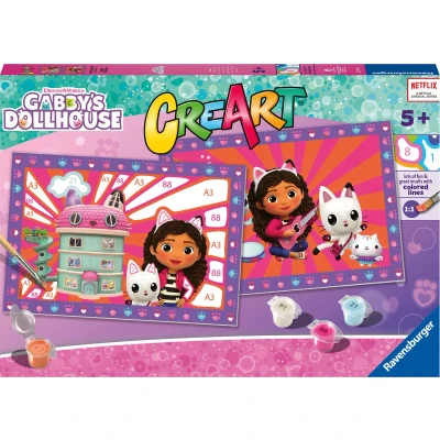 Afbeelding van Ravensburger CreArt Schilderen op Nummer Gabby&#039;s Poppenhuis