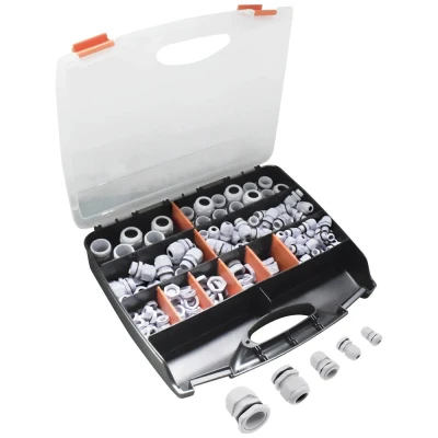 Afbeelding van Quadrios 2009CA109 Wartel assortiment PA66 Grijs wit (RAL 7035) 1 set(s)