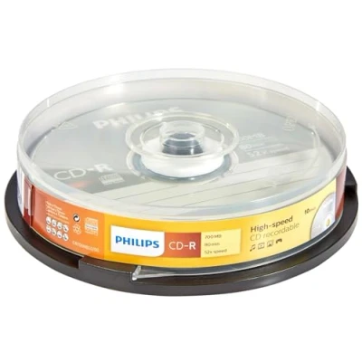 Image de Philips CR7D5NB10 CD R x 10 700 Mo support de stockage