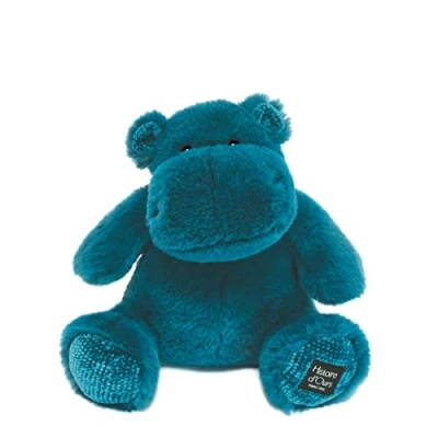 Image de Histoire d&#039;ours Hippo 25 cm BLEU CANARD