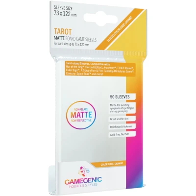 Afbeelding van GAMEGEN!C Matte Tarot Sized Sleeves 73 x 122 mm (50), lichte kleur (GGS10056ML)