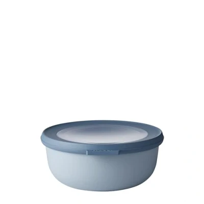 Image de Mepal Bol Multifonction Cirqula Rond Boîte Conservation Alimentaire avec Couvercle Convient comme de Hermétique pour le Réfrigérateur, Micro ondes &amp; Congélateur 750 ml Nordic blue