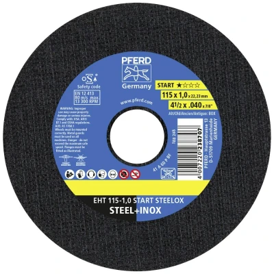 Afbeelding van PFERD EHT 115 1,0 START STEELOX 69120943 Doorslijpschijfset mm 25 stuk(s) RVS, Staal