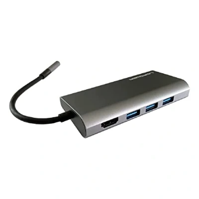 Afbeelding van LC Power hub C MULTI 5 USB (USB 3.2 Gen 2) multiport Antraciet, Zwart