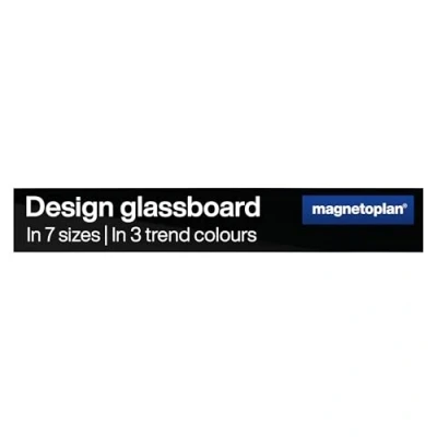 Afbeelding van Magnetoplan Design 13400012 Glazen magneetbord (b x h) 100 mm 600 Zwart