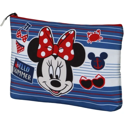 Afbeelding van Karactermania Disney Minnie Mouse Zomer Zon Toilettas Etui met rits Blauw