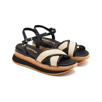 Afbeelding van Gioseppo Boscawen Espadrilles, Dames, Maat: 36, Black Kunststof