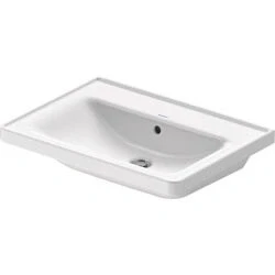Afbeelding van Duravit D neo meubelwastafel wit (65 x 48 cm) zonder kraangat, met