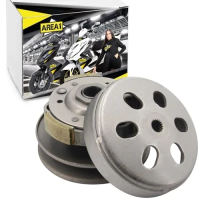 Afbeelding van AREA1 Vervangende omvormer + koppeling trommel, 125 mm voor China 4T 125/150 cc motoren, compatibel met Baotian Rex RS Benzhou Guoben Flex Tech Lingben Kreidler Vanguard Znen Zhej Jinlun, enz.