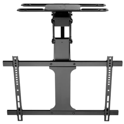 Afbeelding van my wall HL49ML Gemotoriseerde tv plafondbeugel compatibel met Smart Home, Alexa en Google spraakbediening, plafondhouder, elektrisch, opvouwbaar, draaibaar, afstandsbediening of app