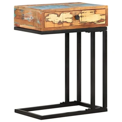 Image de vidaXL Table d&#039;appoint en U 45x30x61 cm Bois de récupération massif