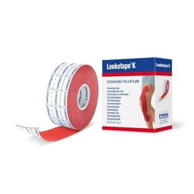 Afbeelding van Leukotape K 5Mx2.5Cm Rood
