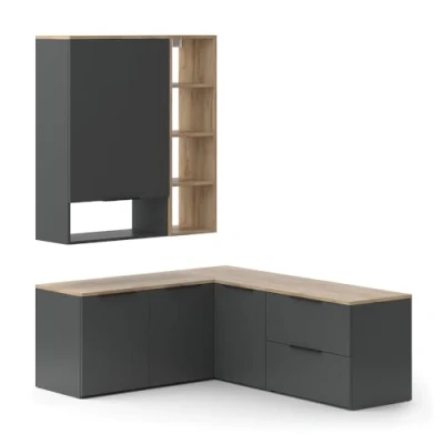 Afbeelding van Vicco Woonwand Wido, Antraciet/Sonoma, 5 delen