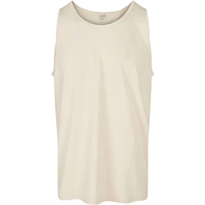 Afbeelding van Herentanktop &#039;Basic&#039; met ronde hals Sand S