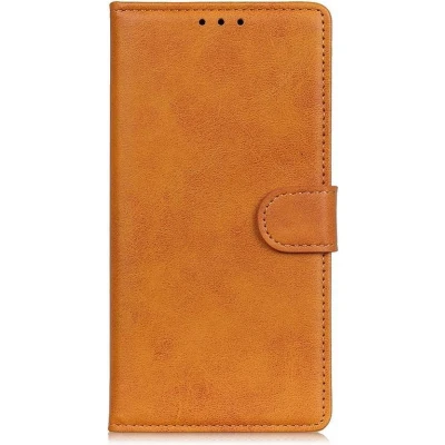 Afbeelding van Casecentive Leren Wallet case met sluiting iPhone 13 Mini bruin