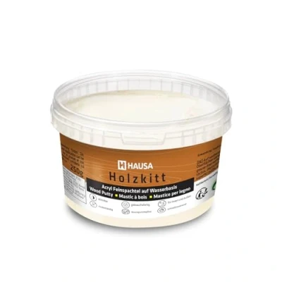 Afbeelding van HAUSA Essenhoutafdichtmiddel 250 g essenhout stopverf houtkit kit voor het repareren van houtschade, klaar gebruik, uitstekende vulkracht, sneldrogend