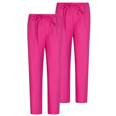Afbeelding van Misemiya 2 stuks uniseks broek, elastische tailleband, werkuniform, kliniek, hoopital, fucisa 68