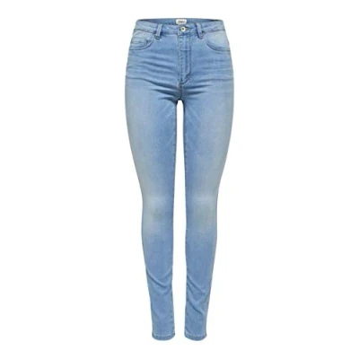 Afbeelding van ONLY Onlroyal Hw Sk Bb Bj1333 NOOS damesjeans lichtblauw, XS / 32L, Jeansblauw licht