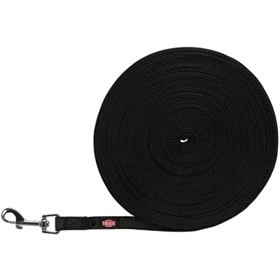 Afbeelding van Trixie Hondenriem Sleeplijn Met Rubber Bekleed Zwart 15 MTRX1,5 CM (408342)