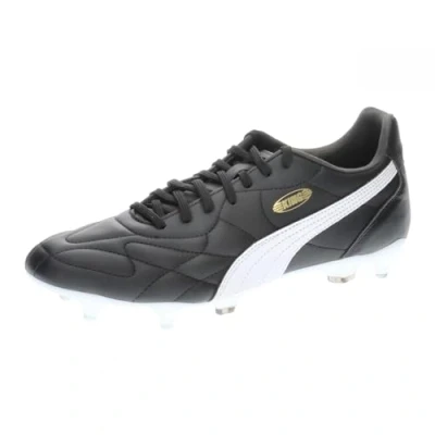 Afbeelding van PUMA King Top Mxsg Voetbalschoenen, uniseks, BLACK WHITE GOLD