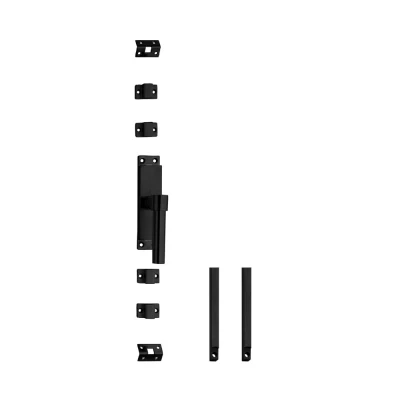 Afbeelding van Intersteel Kruk espagnolet rechts L recht met stangenset 2 X 1245 mm zwart