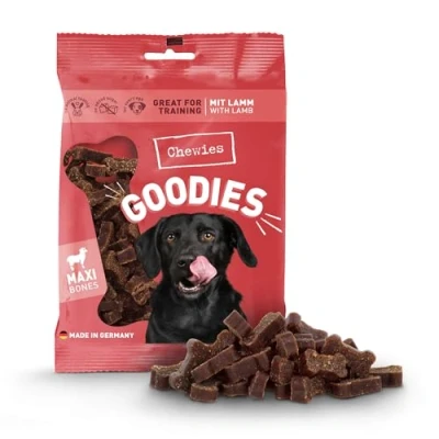 Afbeelding van 4x200g Botjes Kauwsnacks Lam smaak Chewies Hondensnacks