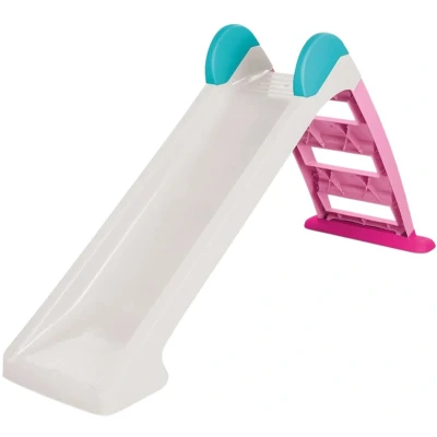 Afbeelding van Dolu Glijbaan 72x133x45 cm Wit/Roze/Blauw