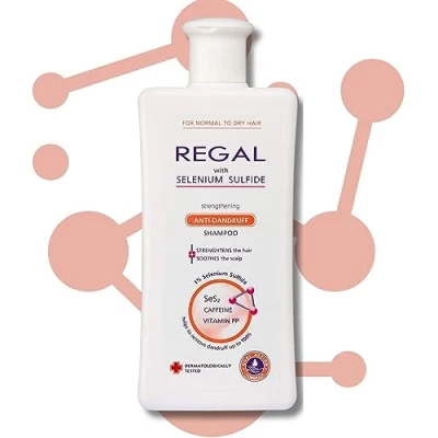 Afbeelding van Regal Anti Roos Shampoo Versterkend met Selenium Sulfide voor Normaal en Droog Haar 200ml