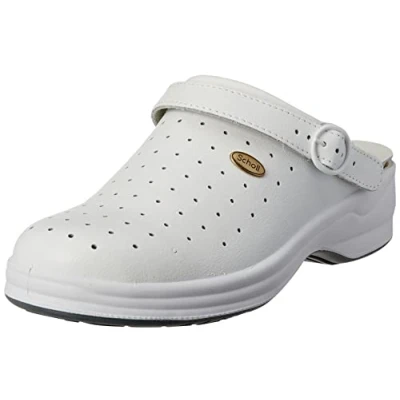 Afbeelding van Medische Klomp Scholl Unisex New Bonus White Schoenmaat 40