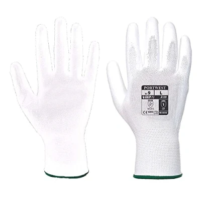 Afbeelding van Portwest Polyurethaan gecoate handpalm karton (480 paar), kleur: wit, maat: M, A129WHRM