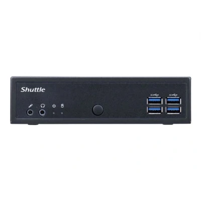 Image de Shuttle XPC Slim DL3000XA PC Celeron N100 / jusqu&#039;à 3.4 GHz RAM 8 Go SSD 128 NVMe UHD Graphics Gigabit Ethernet, 2.5 Ethernet aucun SE fourni moniteur : noir