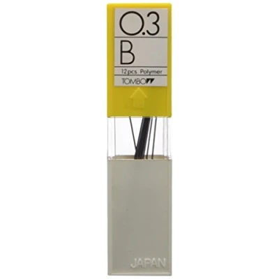 Image de Tombow mine pour portemine, qualité: b, épaisseur: 0,3 mm ex 03p b