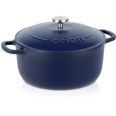 Afbeelding van Kookpan met Deksel Gietijzeren Geëmailleerde LITINA 26 cm, 5,2 l Kookpot Soeppan