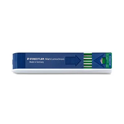Afbeelding van STAEDTLER Mars Lumochrom 204 etui met 12 tekenvullingen, 2 mm, groen