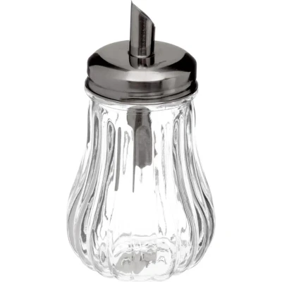 Afbeelding van 5Five Suikerpot/suikerstrooier glas met RVS tuit 180ml
