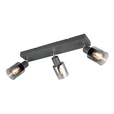 Afbeelding van Cadiz plafondspot, 3 lamps, E14, antraciet