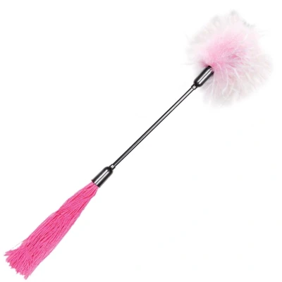 Afbeelding van S&amp;M Whip &amp; Tickle Roze Wit Sekstuigje
