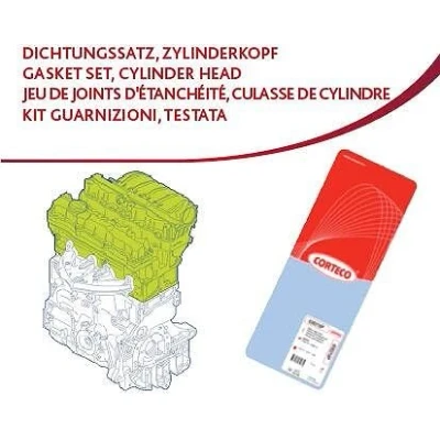 Afbeelding van Corteco Cilinderkop pakking set/kopset 418379P