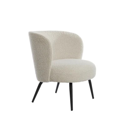 Afbeelding van Dieyda fauteuil boucle crème